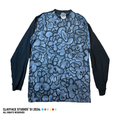 Long sleeve face print tee